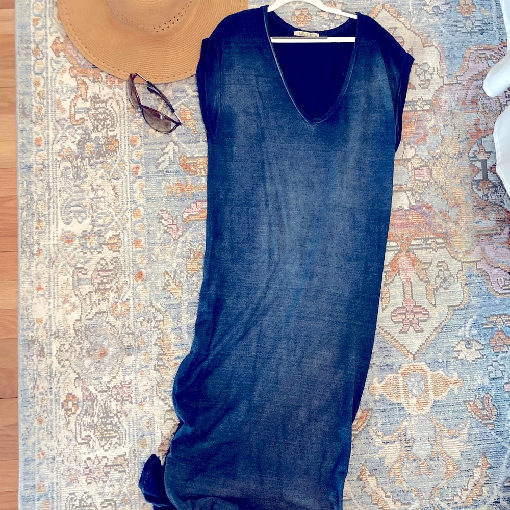 Bella Dahl cap sleeve maxi dress